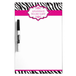 Lousa De Apagar Fita Rosa Zebra