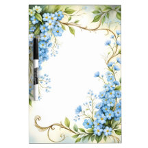 Desenho de Canto Floral Azul