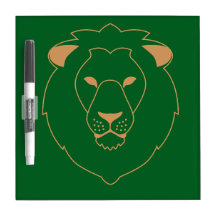 The Lion's Gaze: Golden Contour