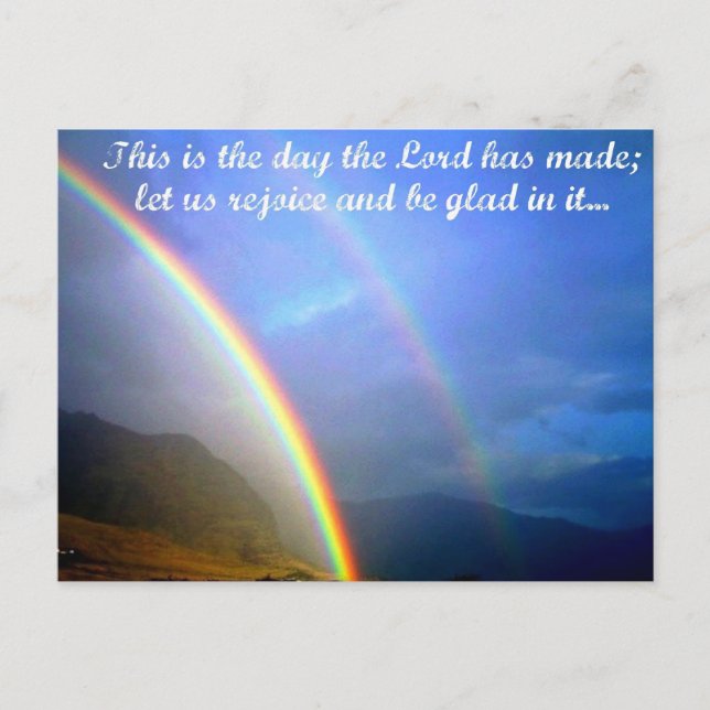 Louvado cartão postal (Frente)