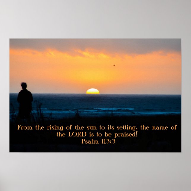 Louvado Senhor em Sunset poster (Frente)