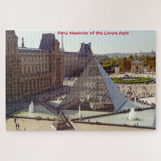 Louvre Paris. Quebra-cabeça de serra (Horizontal)