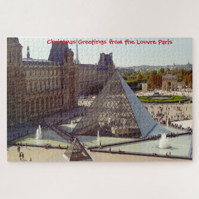 Louvre Paris. Quebra-cabeça de serra (Horizontal)