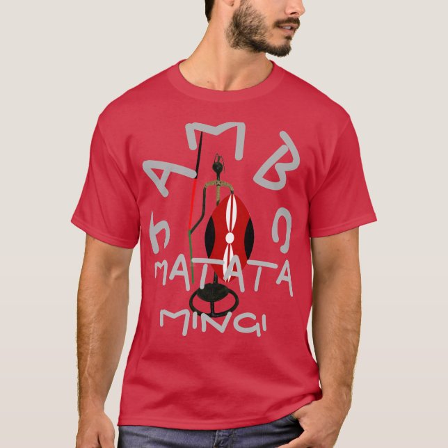 Lovata Mingi Kenya Hakuna Matata camisetas (Frente)