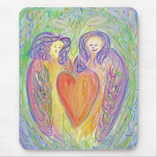 Lovdian Angel Heart Art Mousepad