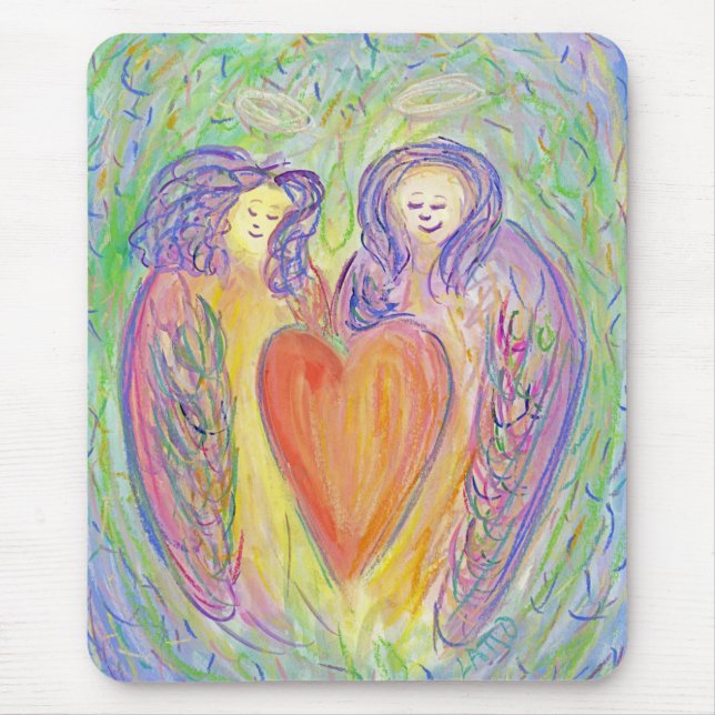 Lovdian Angel Heart Art Mousepad (Frente)