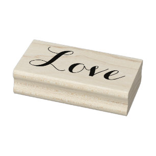 LOVE 1"x2,5" Carimbo de borracha / Carolina