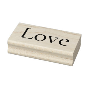 LOVE 1"x2,5" Carimbo de borracha / Corvo