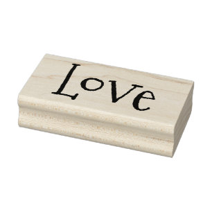 LOVE 1"x2,5" Carimbo de Borracha / Montanhas do Na
