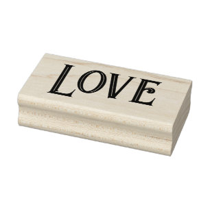 LOVE 1"x2,5" Carimbo de borracha / Valeria