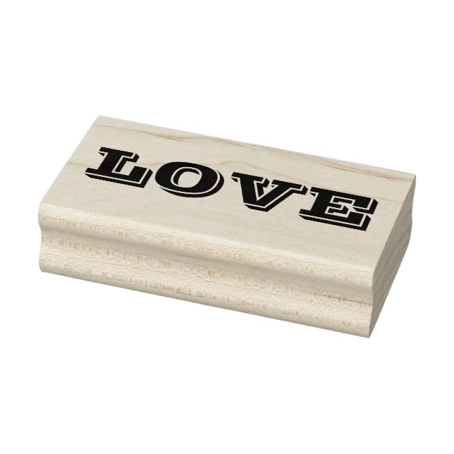LOVE 1"x2,5" Carimbo de borracha / Vineta (Carimbo)