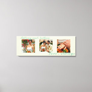 Love Always custom triptych photoart canvas