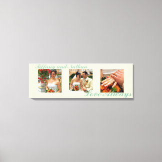 Love Always custom triptych photoart canvas