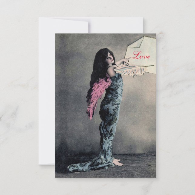 Love Angel - Convites / RSVP / Cartão (Frente)