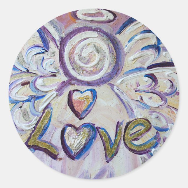 Love Angel Inspiron Word - Autocolantes personaliz (Frente)