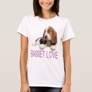 Love Basset Hound Puppy Dog Camiseta