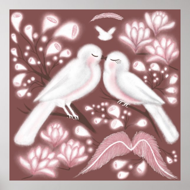 Love bird wall poster (Frente)