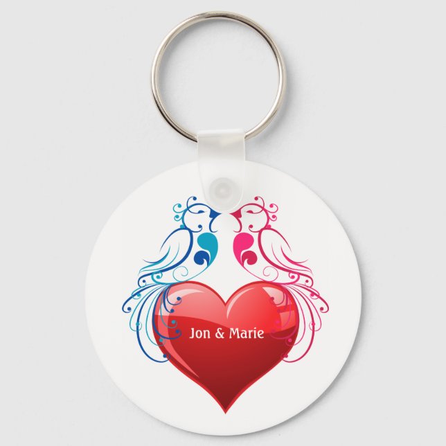 Love Birds Chaveiro (Frente)