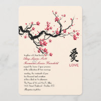 Love Branch Lésbica Casamento de Convite personali