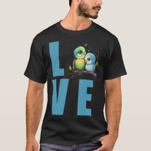 Love Budget Mãe Bugerigar Parakeet Bird Pullover