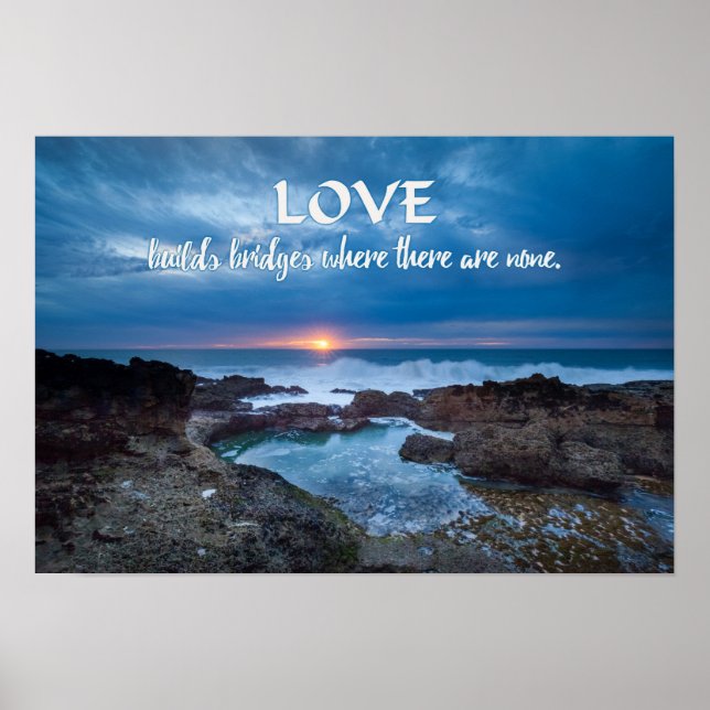 Love Builds Bridges poster (Frente)