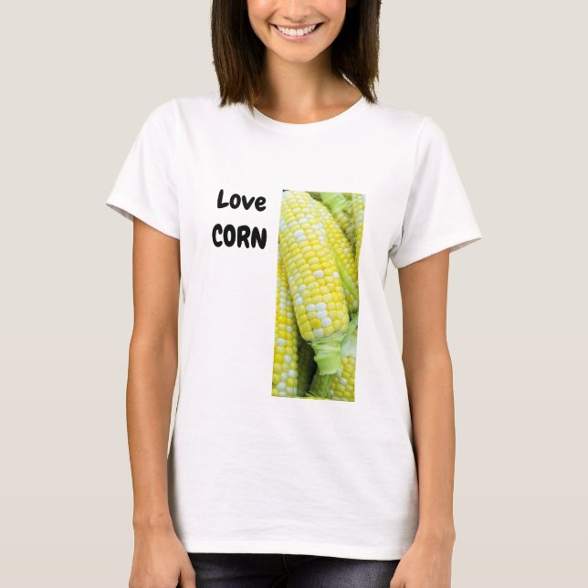 Love Corn cita T-shirt (Frente)