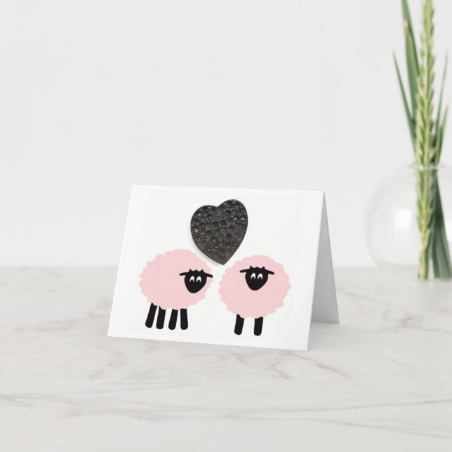 "Love Ewe 2", Cartão postal caprichoso (Frente)