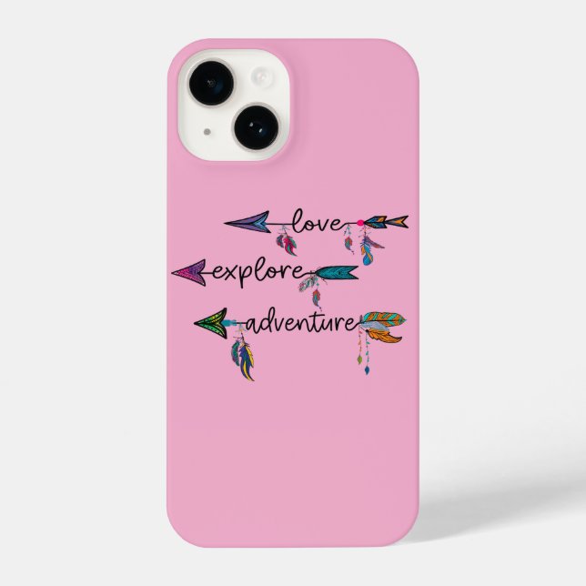 Love Explore Adventure Arrow Tribal Boho Design (Verso)