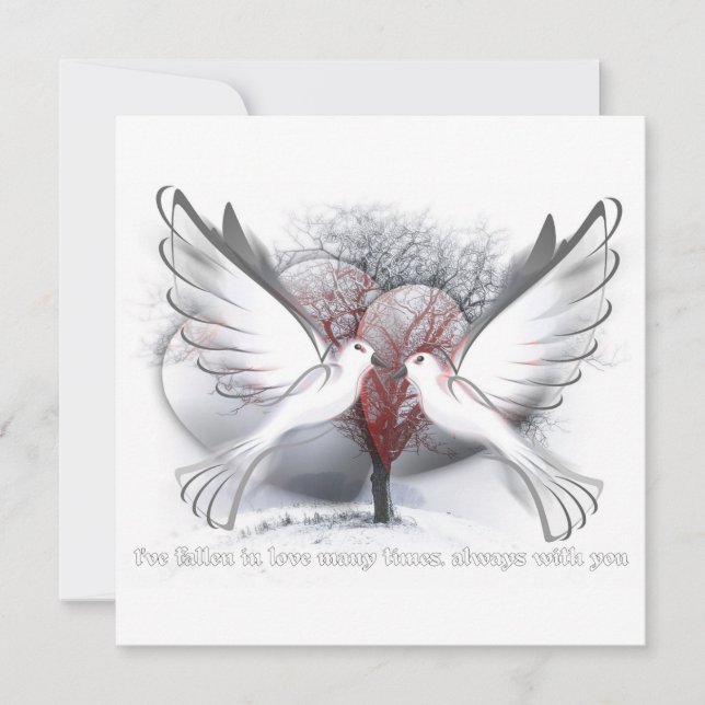 Love Flat Cartões de agradecimentos (Frente)