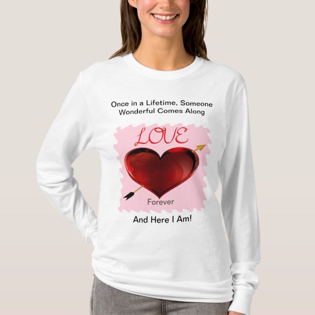 Love Forever Stamp T-Shirt (Frente)