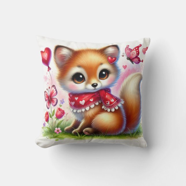 Love Fox – Almofada Romântica Caprichosa (Frente)