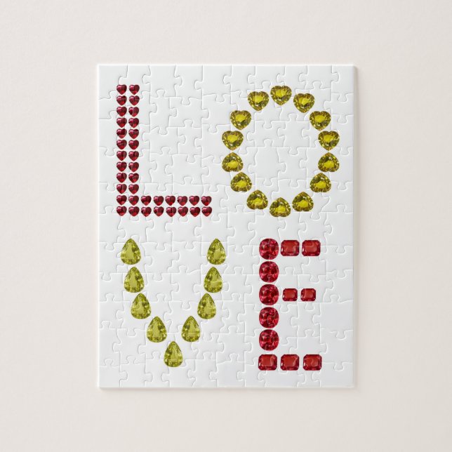 Love Gemstone Quebra-cabeça (Vertical)