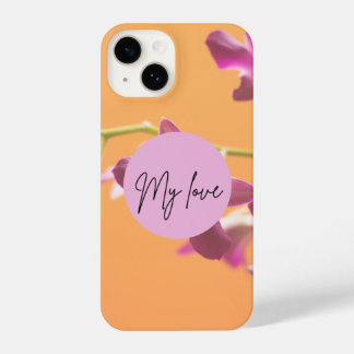 Love Golden Brown Mobile Cover – Elegant Minimal H