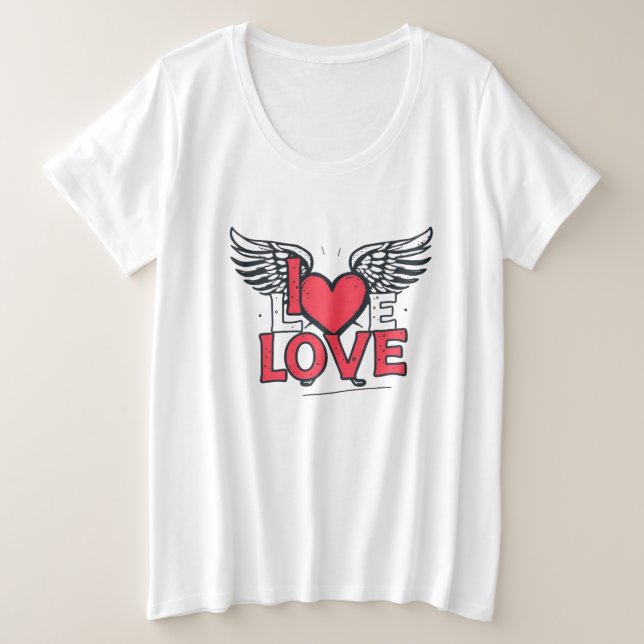LOVE  Graffiti Style Art Unisex Soft style t-shirt (Frente do Design)