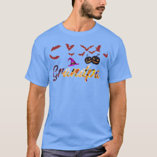 Love Grandpa Pumpkin Witch Halloween T-Shirt