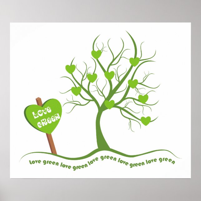 Love Green Poster (Frente)