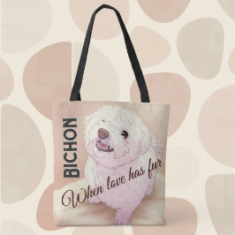Love has Fur Bichon Tote