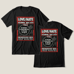 LOVE/HATE CLASSIC SUNDAYS Camiseta de Reunião #2