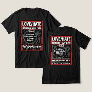 LOVE/HATE CLASSIC SUNDAYS Camiseta de Reunião #2