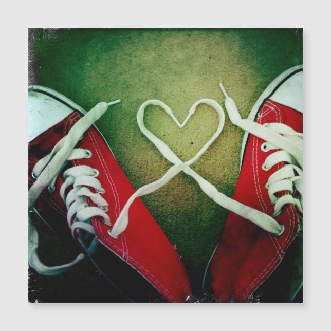 Love Heart Laces y2k - Red Sneaker Grunge (Frente)