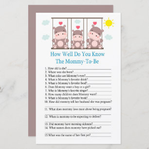 Love hippo Como você conhece bem o jogo do chá de 