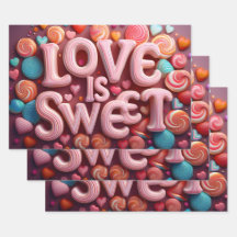 Love Is Sweet Valentine Candy Swirls
