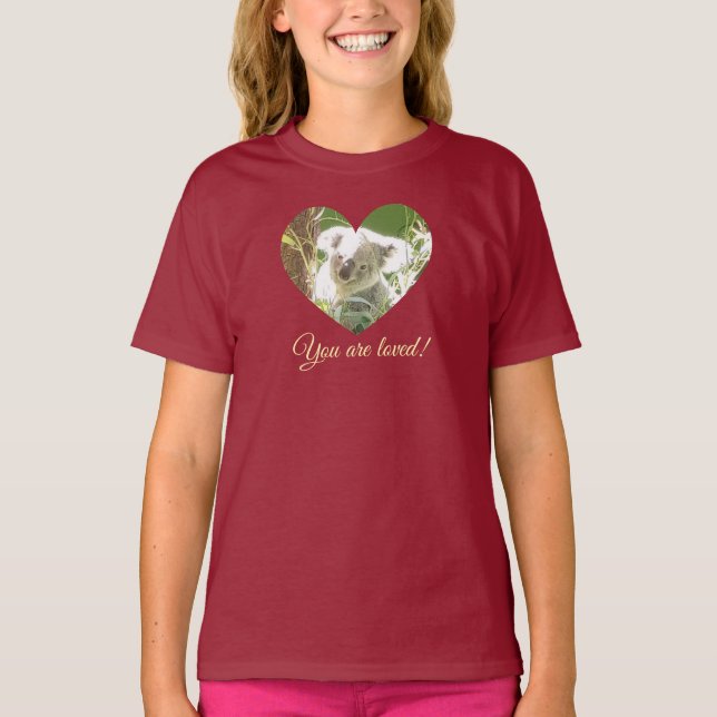 Love & koala, T-Shirt (Frente)