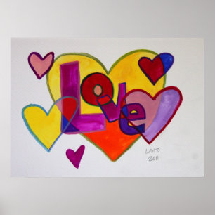 Love Letters Pintura Poster
