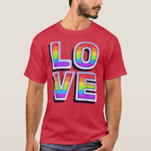 Love LGBT Rainbow Orgulho gay Mês T-Shirt