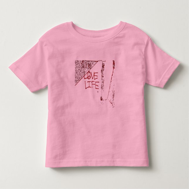 Love Life Grafite Toddler T-Shirt (Frente)