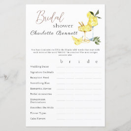 Love Limoncello Cocktail Game