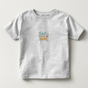 Love.Live.Laugh Camiseta Inspiracional.