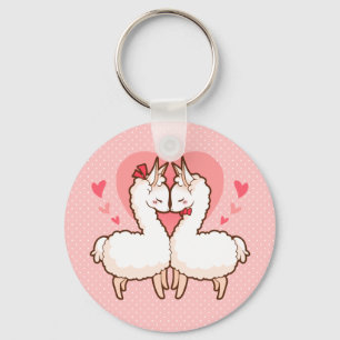 Love Llama Chaveiro