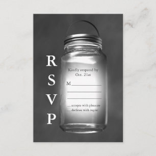 Love Mason Jars no Chalkboard RSVP
